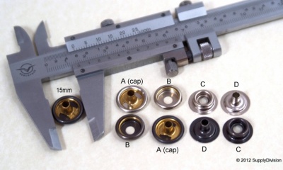 Heavy-Duty 15mm pressfastener 051-100